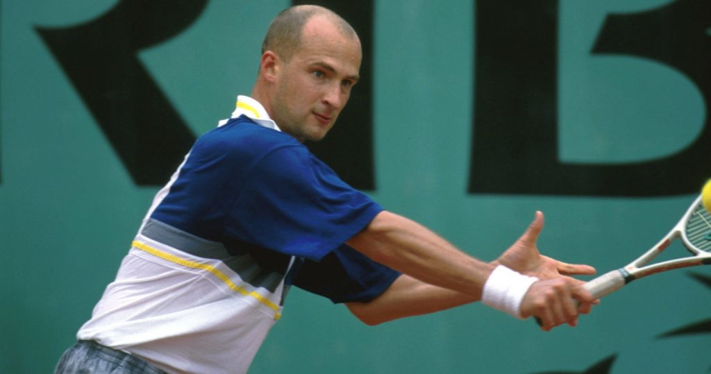 Andreï Medvedev during the 2000 French Open