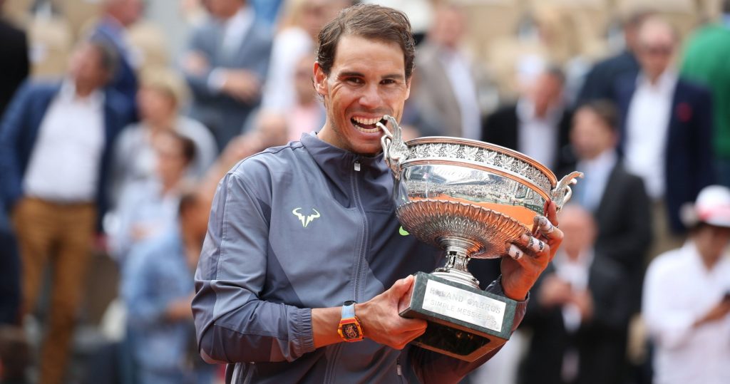 Rafael Nadal after his 2019 French Open victory