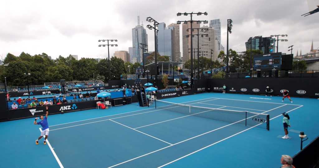 Un court durant l'Open d'Australie à Melbourne Park 