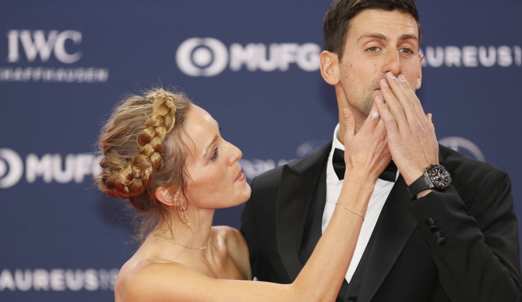 Jelena and Novak Djokovic