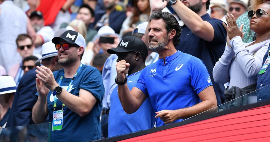 Patrick Mouratoglou at the Australian Open in 2020