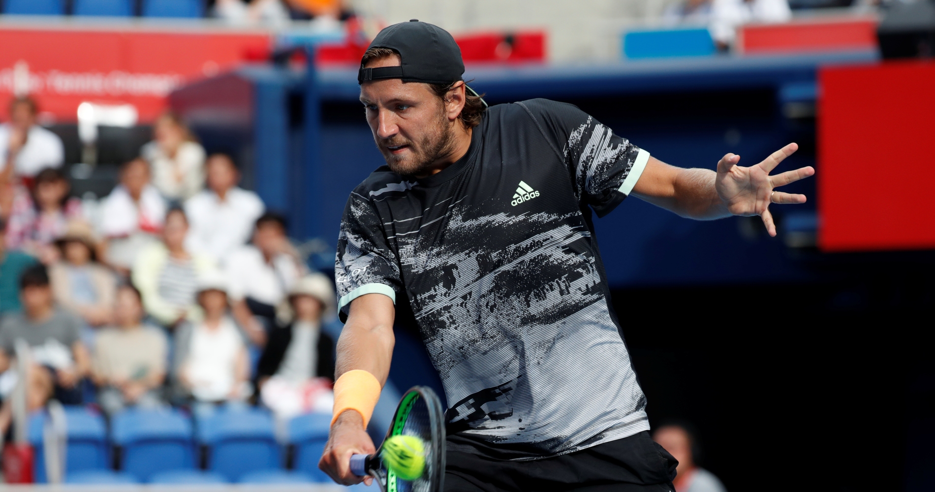 Lucas Pouille at the Japan Open, in Tokyo, in 2019