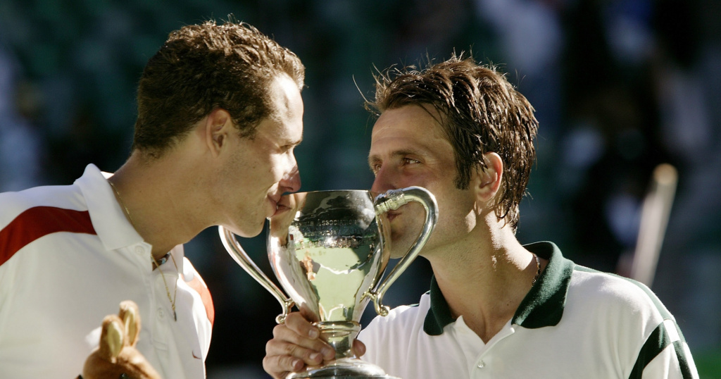 Michaël Llodra and Fabrice Santoro, 2004 Australian Open doubles winners