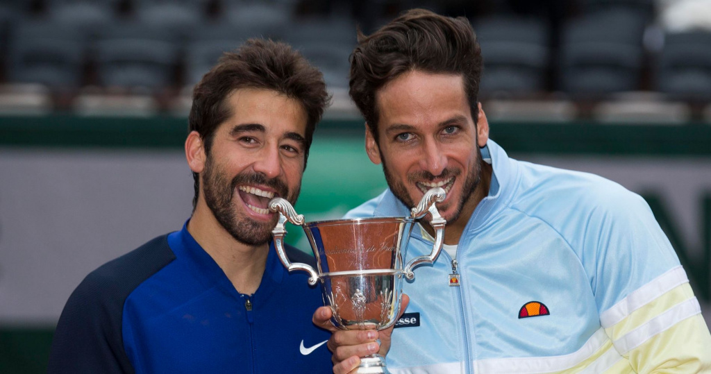 Feliciano Lopez and Marc Lopez, 2016 French Open doubles winners