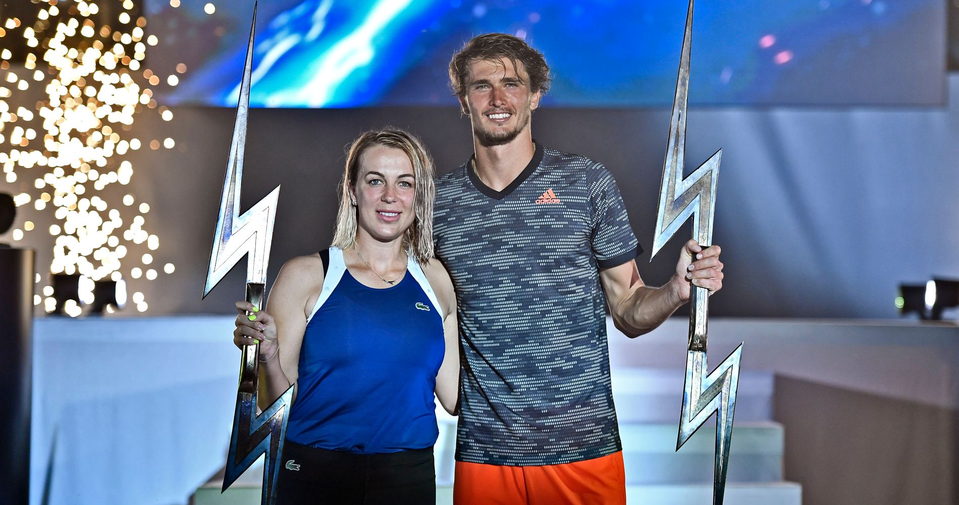 Les vainqueurs de l'UTS 2 : Anastasia Pavlyuchenkova et Alexander Zverev