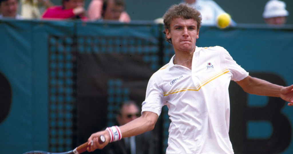 Mats Wilanders at Roland Garros in 1983