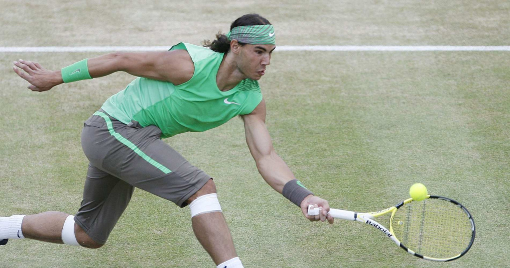 Rafael Nadal at the Queen's in 2008
