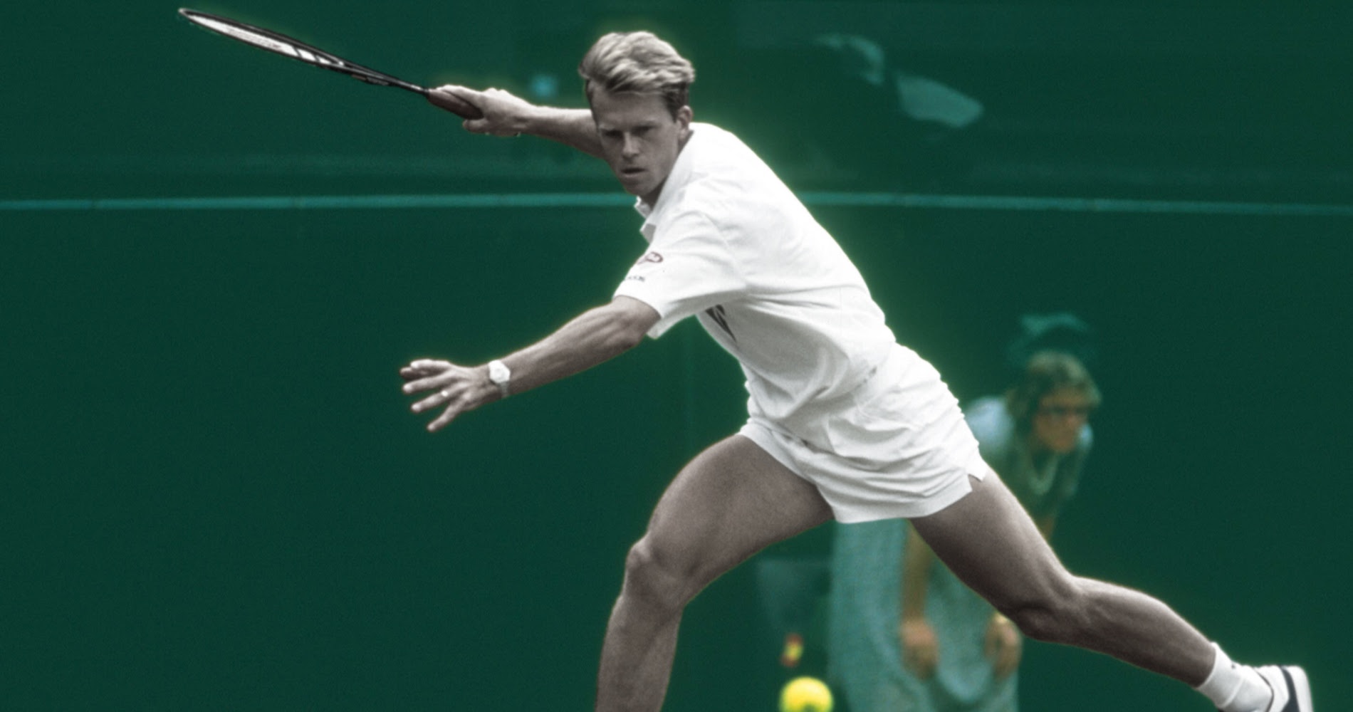 Stefan Edberg inflige un triple 6-0 à son compatriote Eriksson, lors du premier tour de Wimbledon 1987