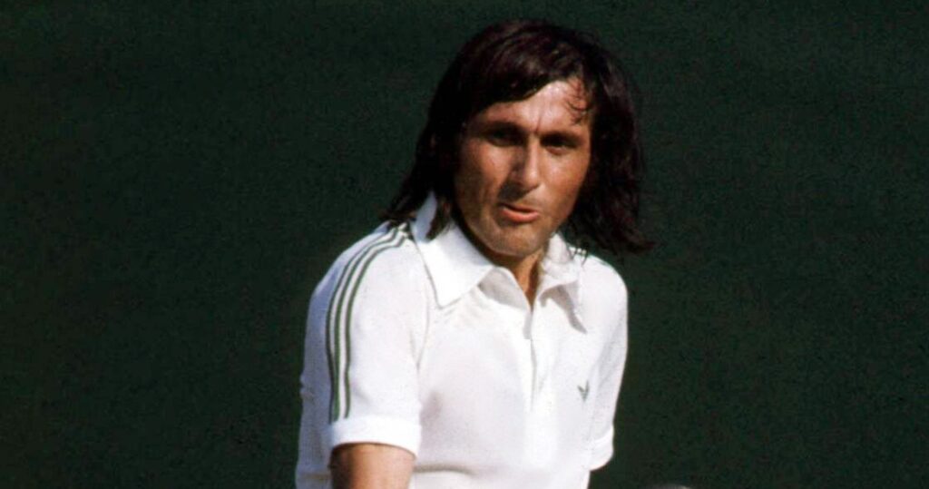 Ilie Nastase at Wimbledon in 1980