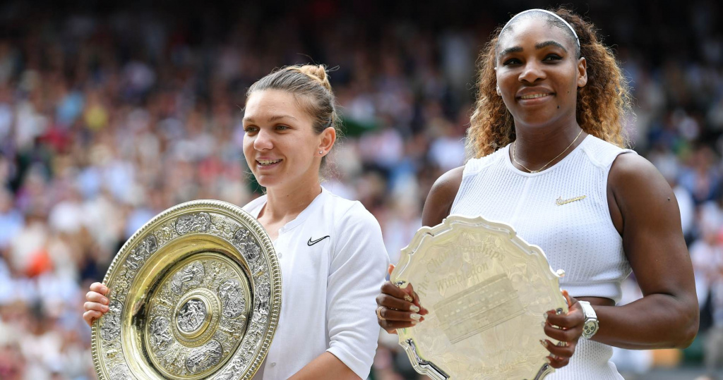 Simona Halep and Serena Williams, Wimbledon Final, 2019