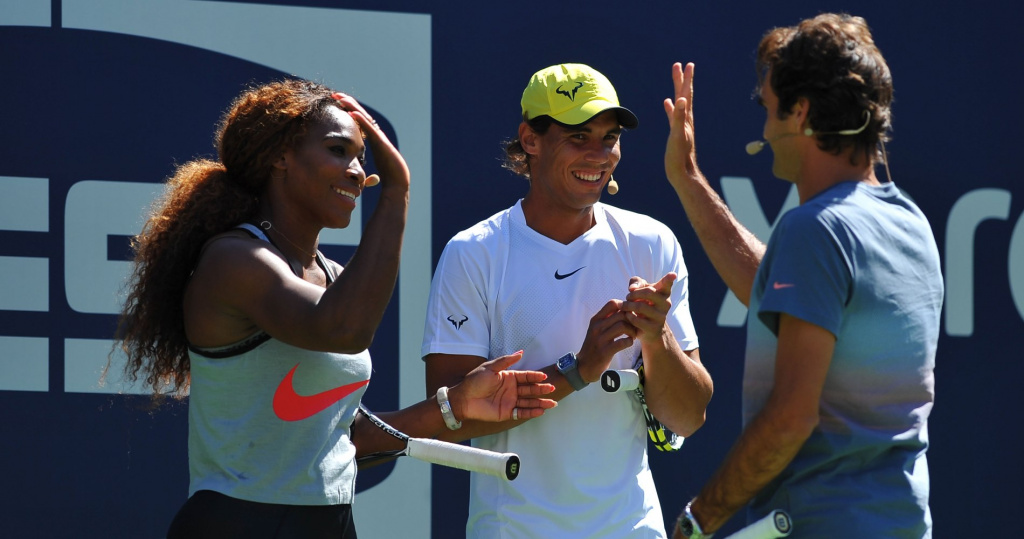 Serena Wlliams, Rafael Nadal and Roger Federer, US Open, 2013