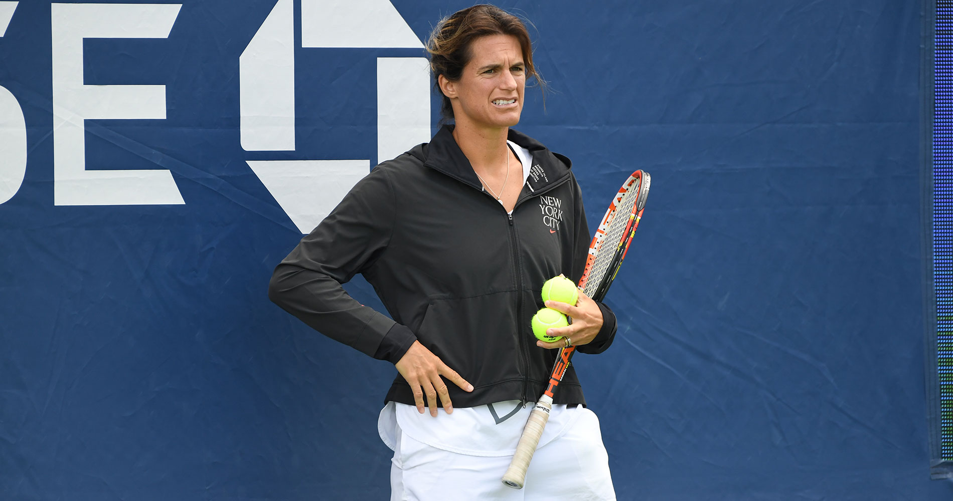 Amelie Mauresmo at US Open 2020