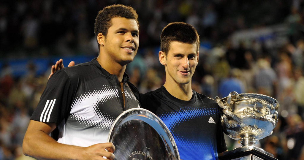 Tsonga and Djokovic, Australian Open, 2008