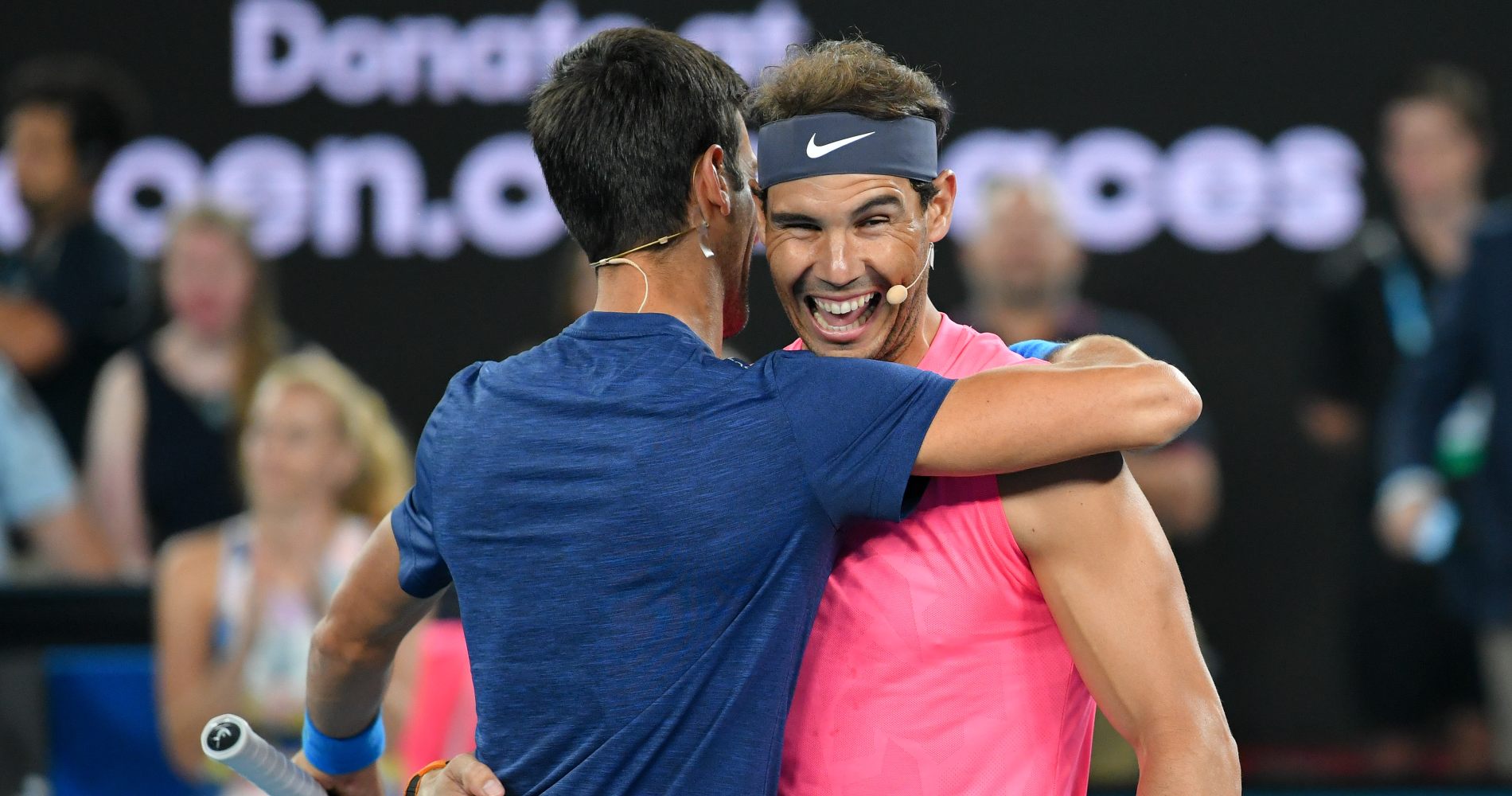 Novak Djokovic and Rafael Nadal, Melbourne, 2020