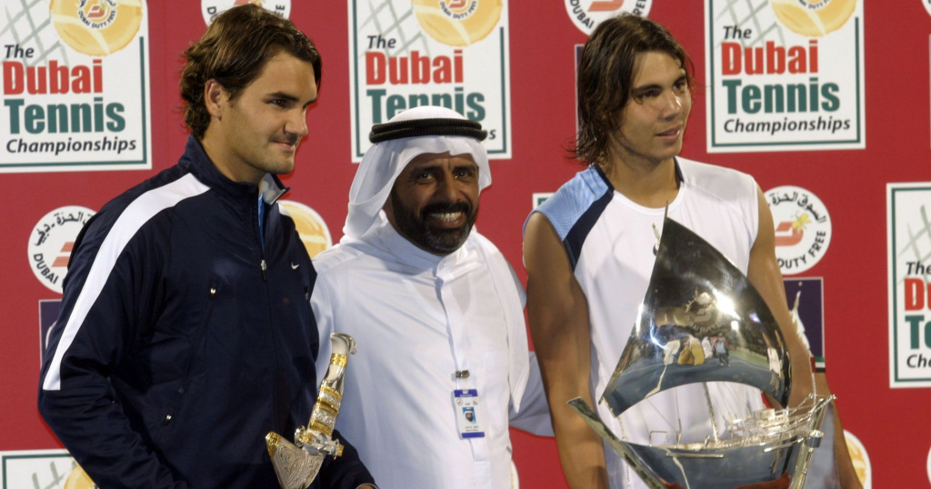 Roger Federer & Rafael Nadal, Dubai, 2006