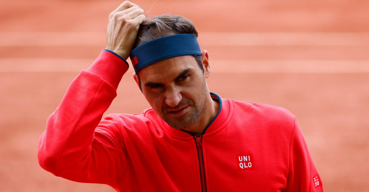 Roger Federer in Geneva in 2021