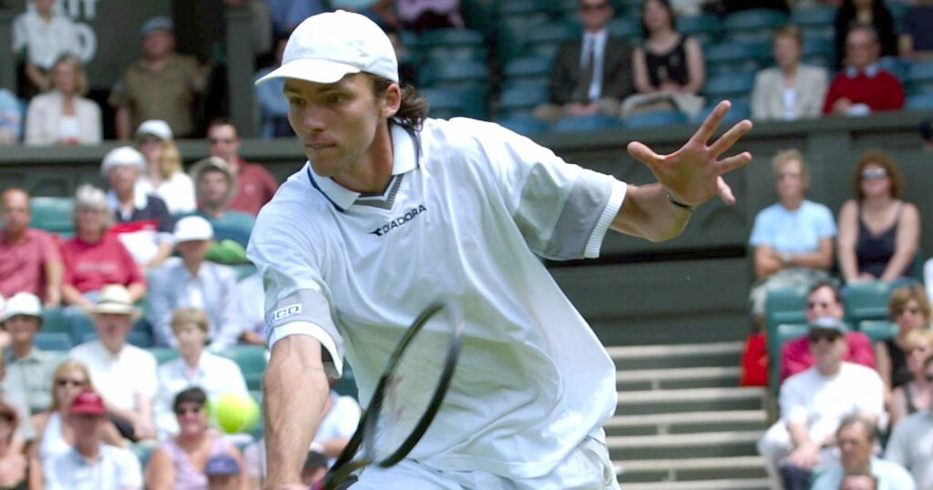 Ivo Karlovic at Wimbledon in 2003