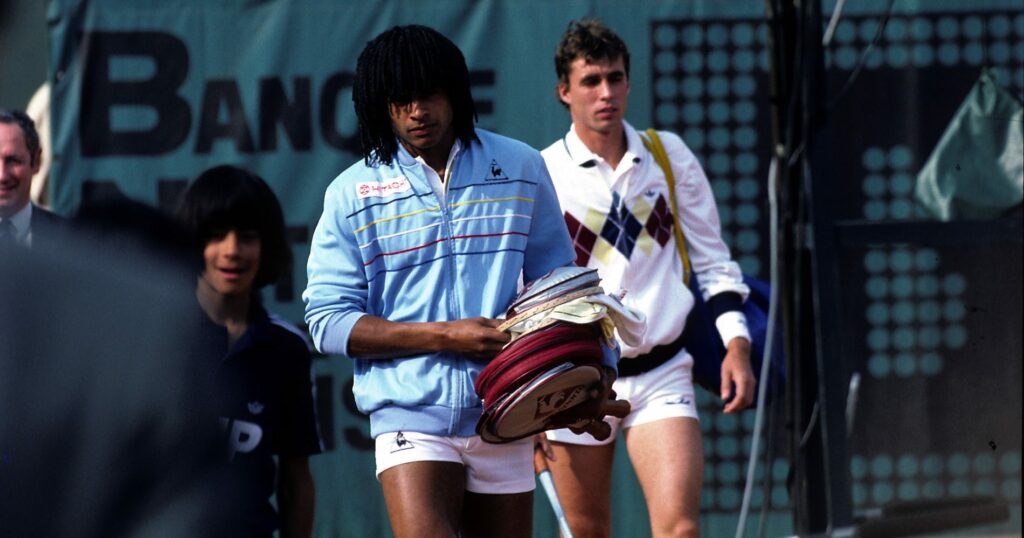 Yannick Noah & Mats Wilander, 1983 Roland-Garros final