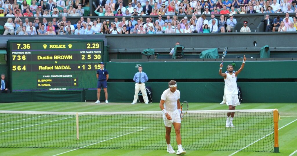 Rafael Nadal et Dustin Brown - Wimbledon 2015