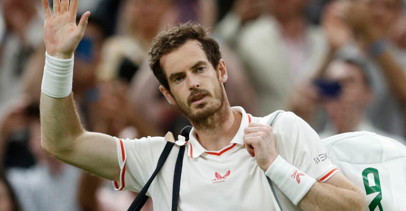 Andy Murray at Wimbledon in 2021