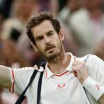 Andy Murray at Wimbledon in 2021