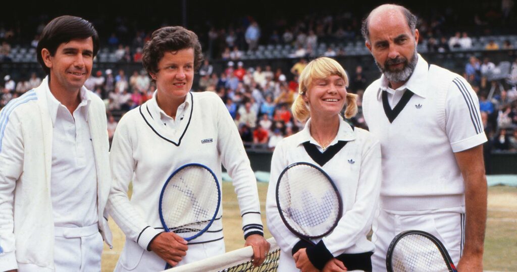 Frew McMillan & Betty Stove vs Bob Hewitt & Greer Stevens, Wimbledon mixed doubles final in 1977