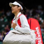 Emma Raducanu at Wimbledon in 2021