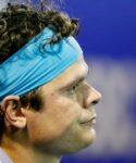 Mexican Open - Acapulco, Mexico - March 16, 2021 Canada's Milos Raonic reacts during his first round match