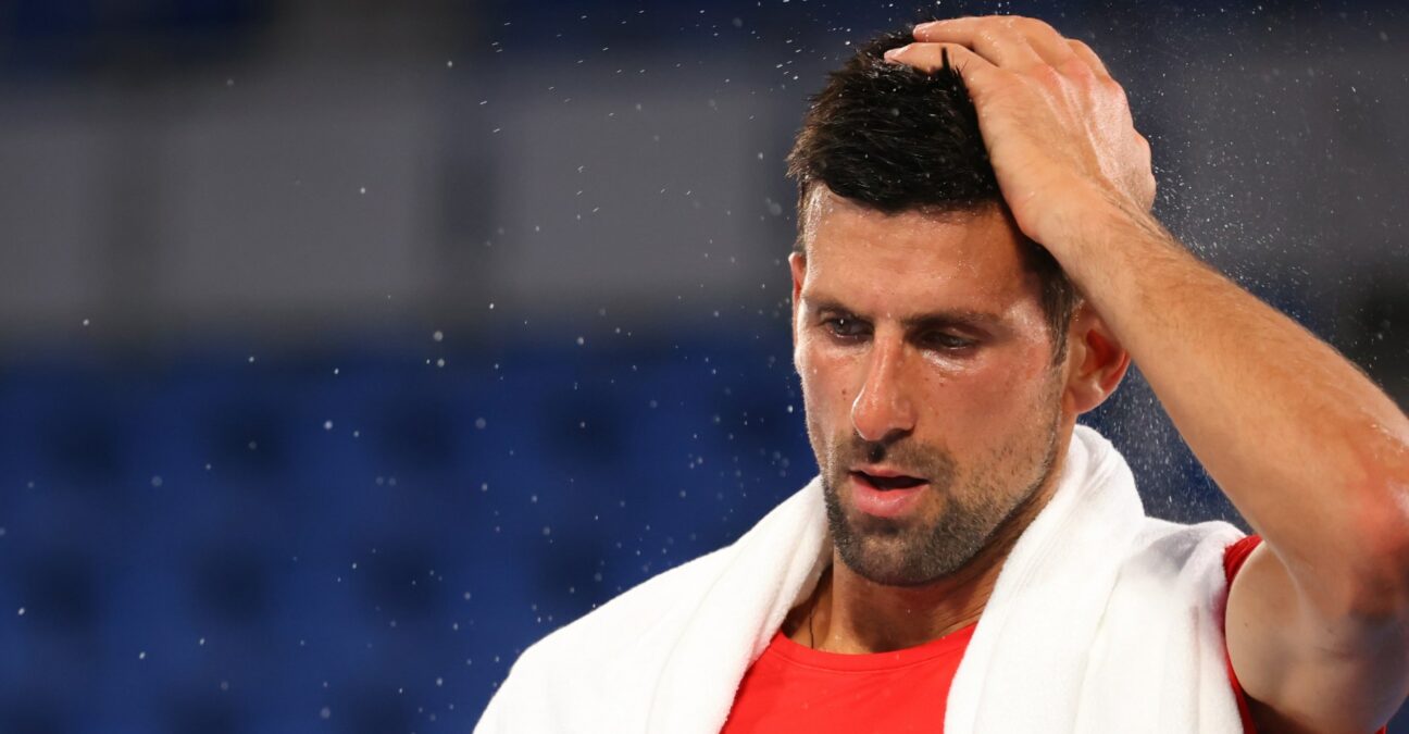 Novak Djokovic at Tokyo Olympics in 2021