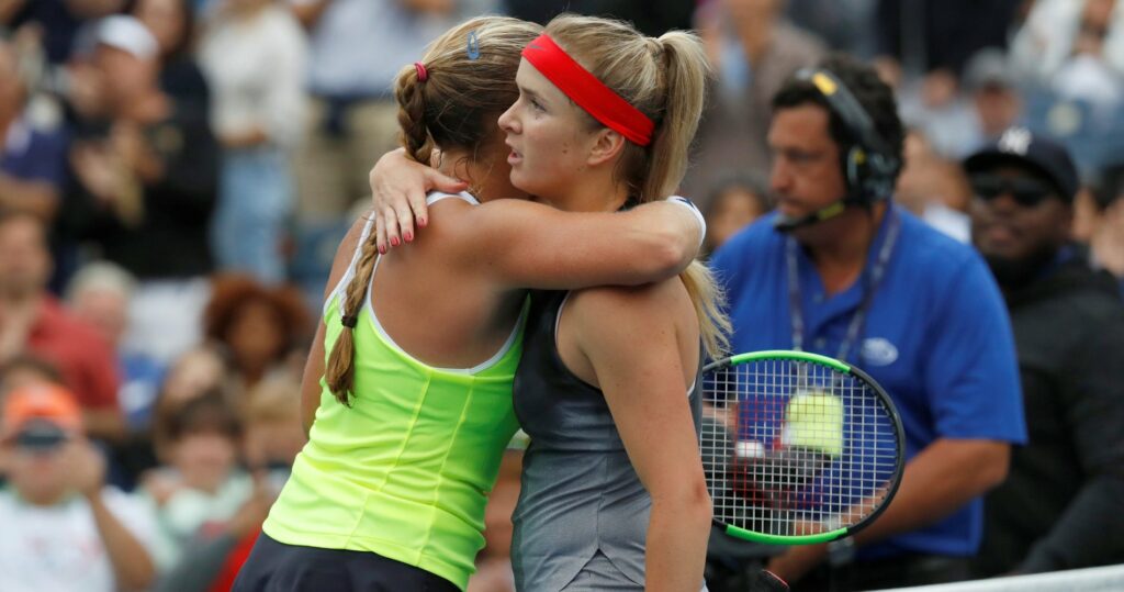 Shelby Rogers & Elina Svitolina at the 2021 US Open