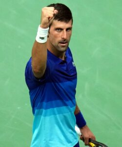 Novak Djokovic at the 2021 US Open