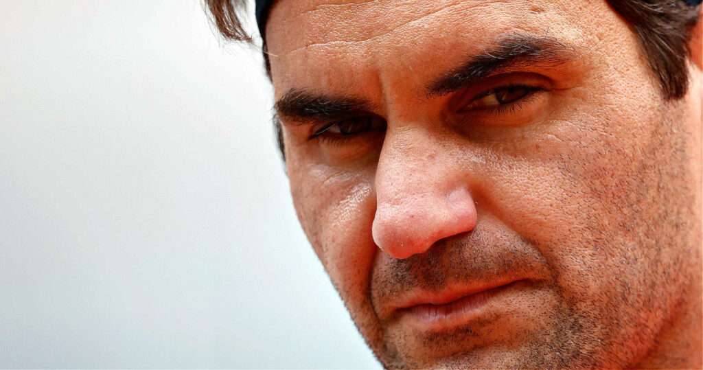 Roger Federer, portrait, 2021