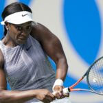 Sloane Stephens at the 2019 WTA Wuhan Open tennis tournament in Wuhan, central China's Hubei Province
