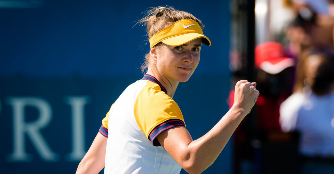 Elina Svitolina of the Ukraine in action during the second round of the 2021 Chicago Fall Tennis Classic WTA 500 tennis tournament
