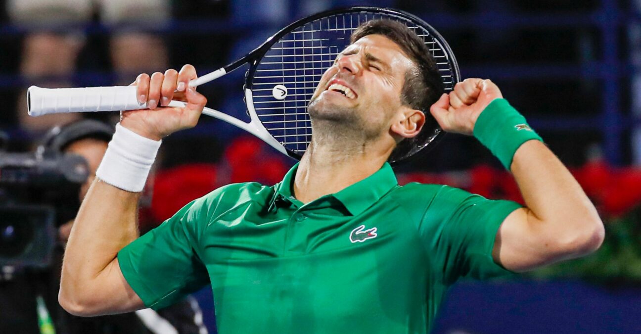 Novak Djokovic at the Dubai Duty Free Tennis Championships 2022