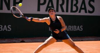 Bianca Andreescu at the 2021 French Open