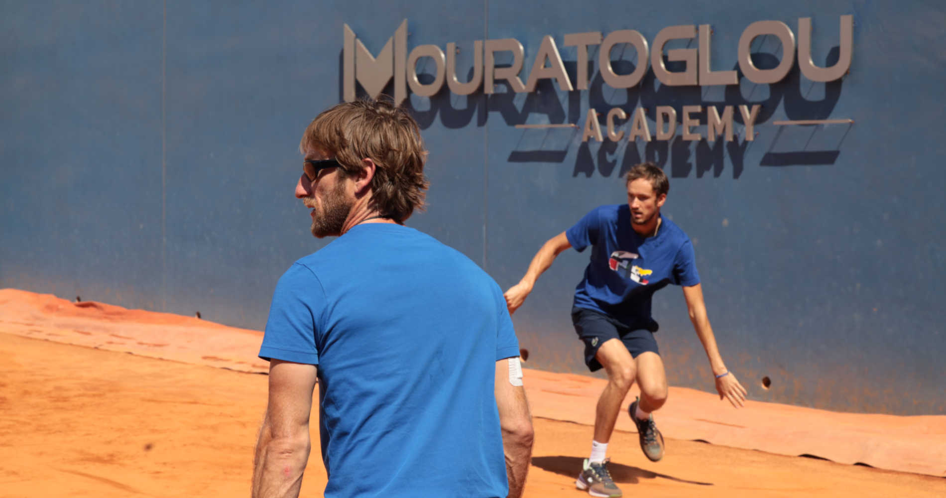 Daniil Medvedev and Gilles Cervara, Mouratoglou Tennis Academy, 2022