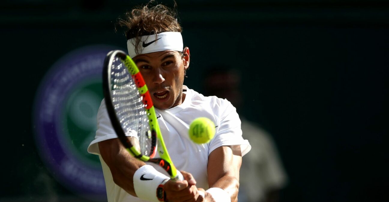 Spain's Rafael Nadal in action at Wimbledon in 2019