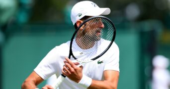 Novak Djokovic practice Wimbledon