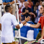 Stefanos Tsitsipas and Nick Kyrgios Wimbledon 2022