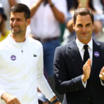 Novak Djokovic and Roger Federer, Wimbledon 2022