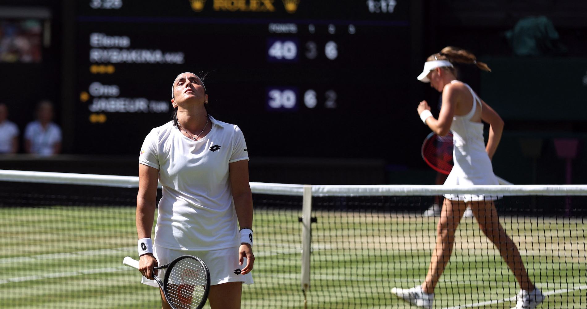 Ons Jabeur and Elena Rybakina, Wimbledon 2022