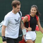 Andy Murray and Emma Raducanu at Indian Wells in 2021