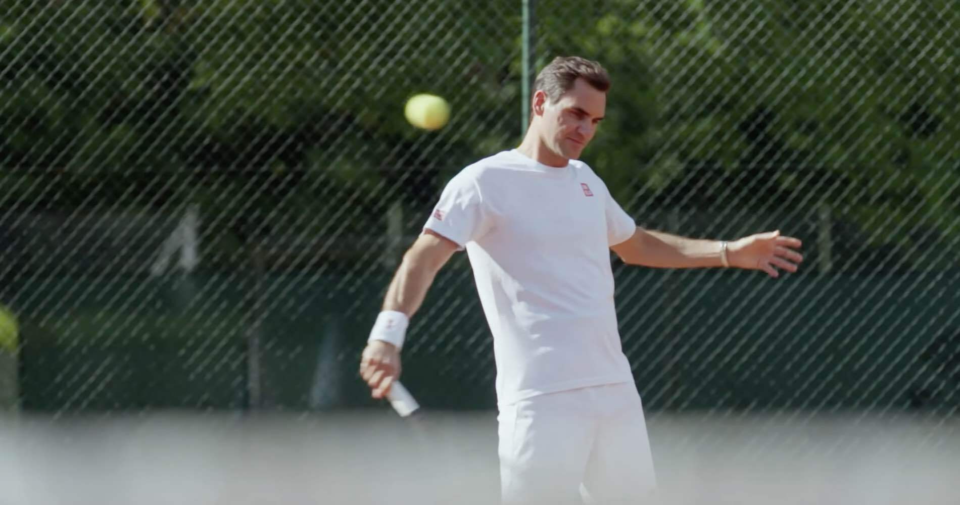 Roger Federer as seen in a commercial for Italian pasta brand Barilla