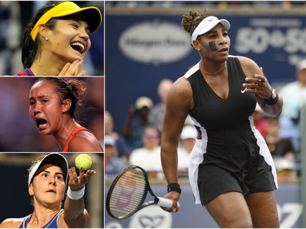 Serena Williams, Emma Raducanu, Leylah Fernandez, 2022
