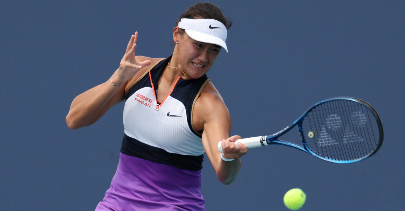 Xiyu Wang at the 2021 Miami Open