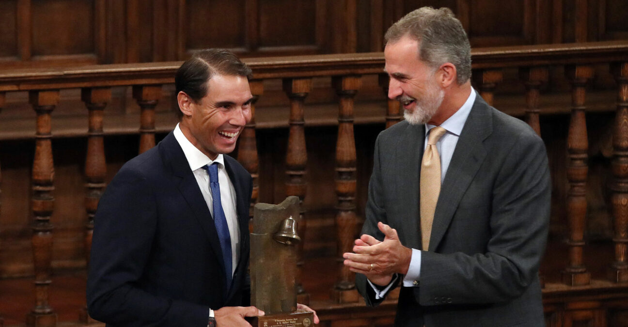 Rafael Nadal received the Camino Real award from King Felipe