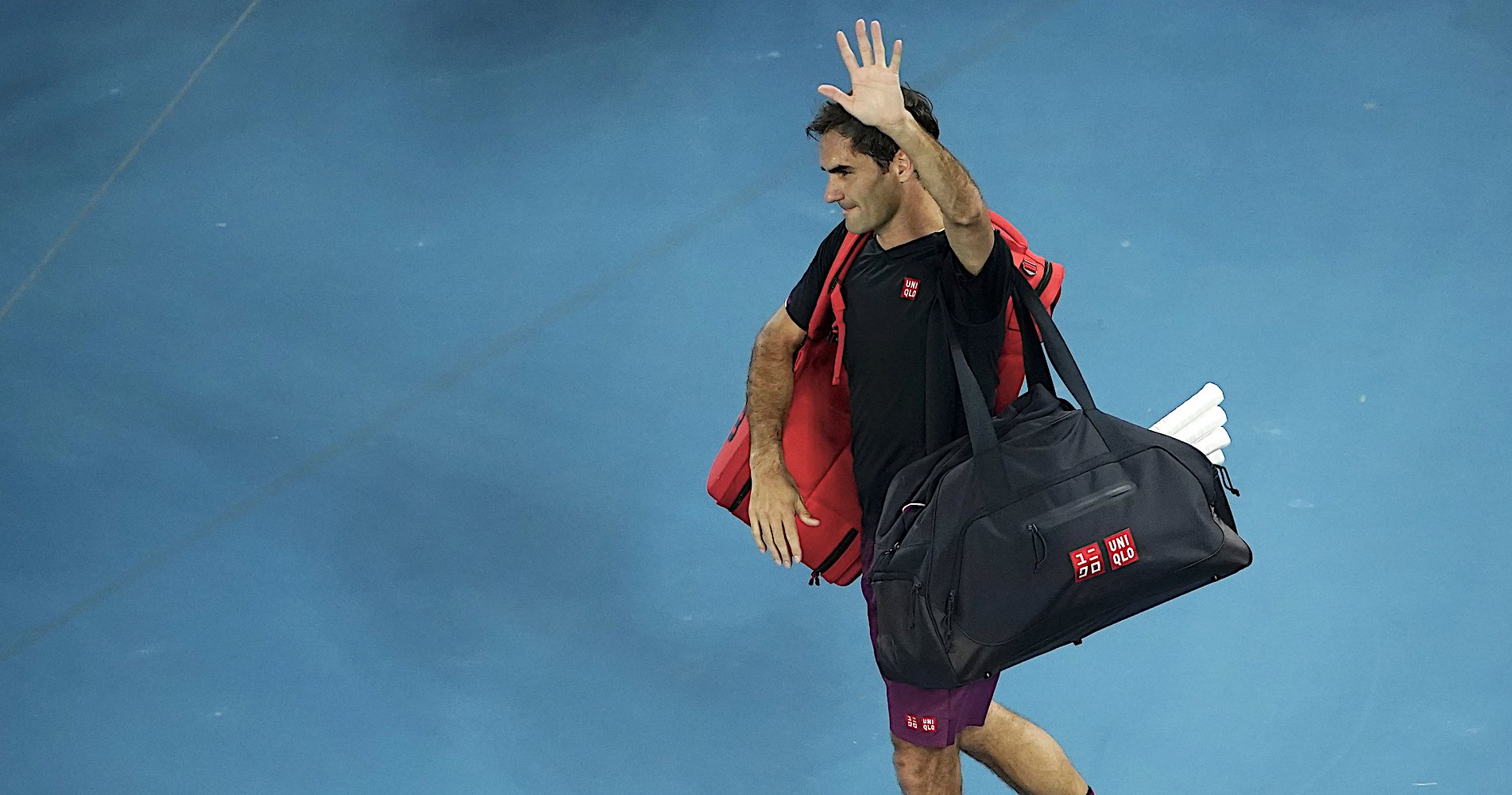 Roger Federer, Melbourne, 2020.
