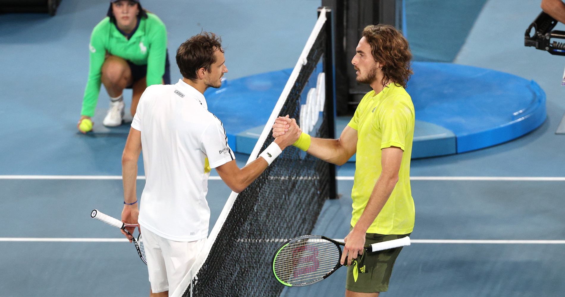Daniil Medvedev and Stefanos Tsitsipas, Australian Open, 2021