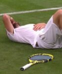 Adrian Mannarino at Wimbledon in 2021